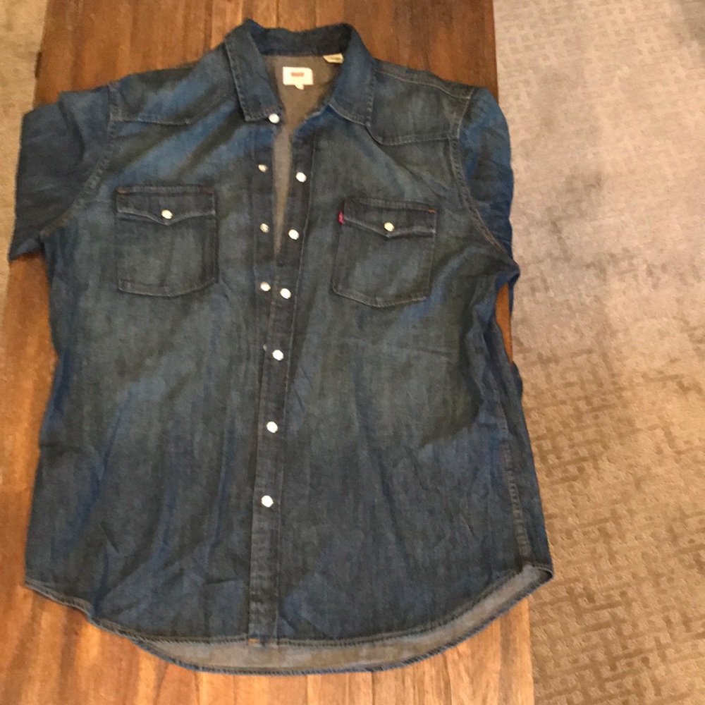 Levi’s men’s jean button down.